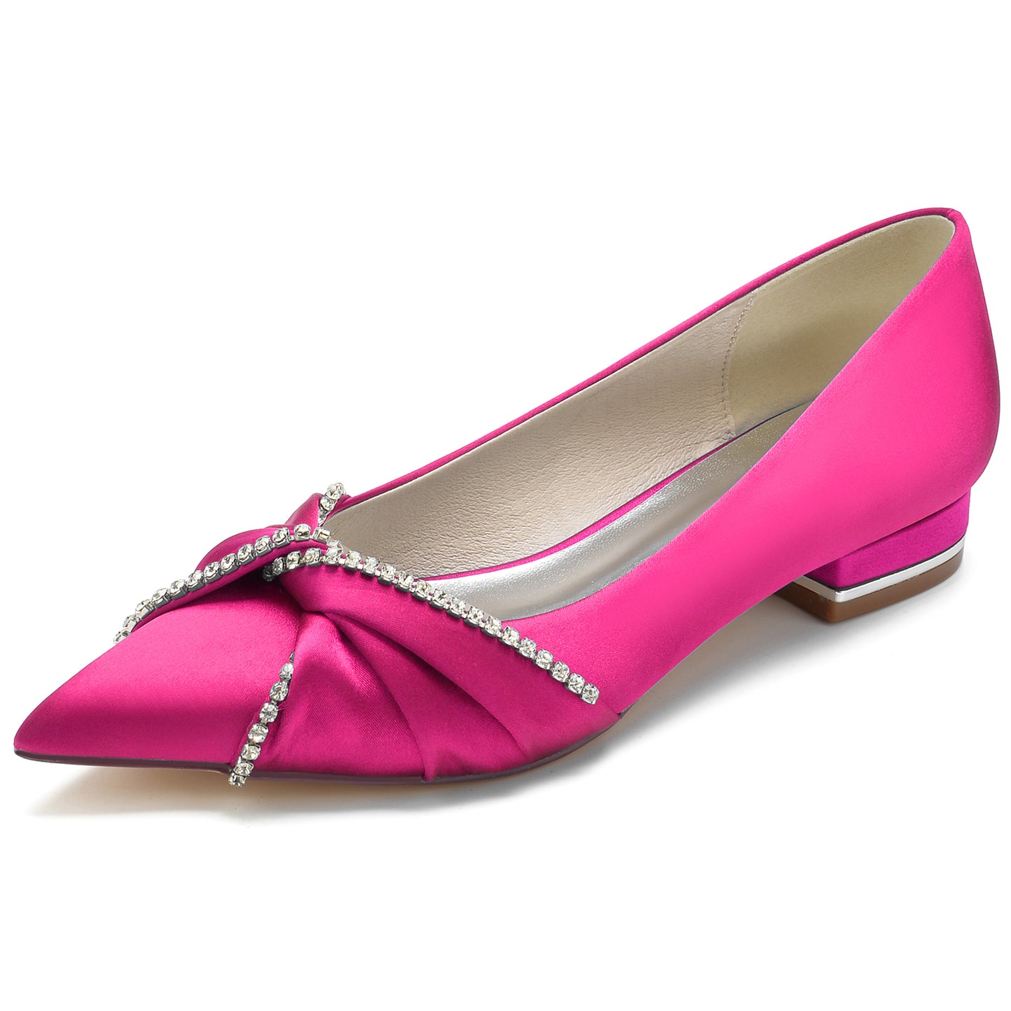 Flat Heel 2.5cm Silk-Like Shoes CK0272