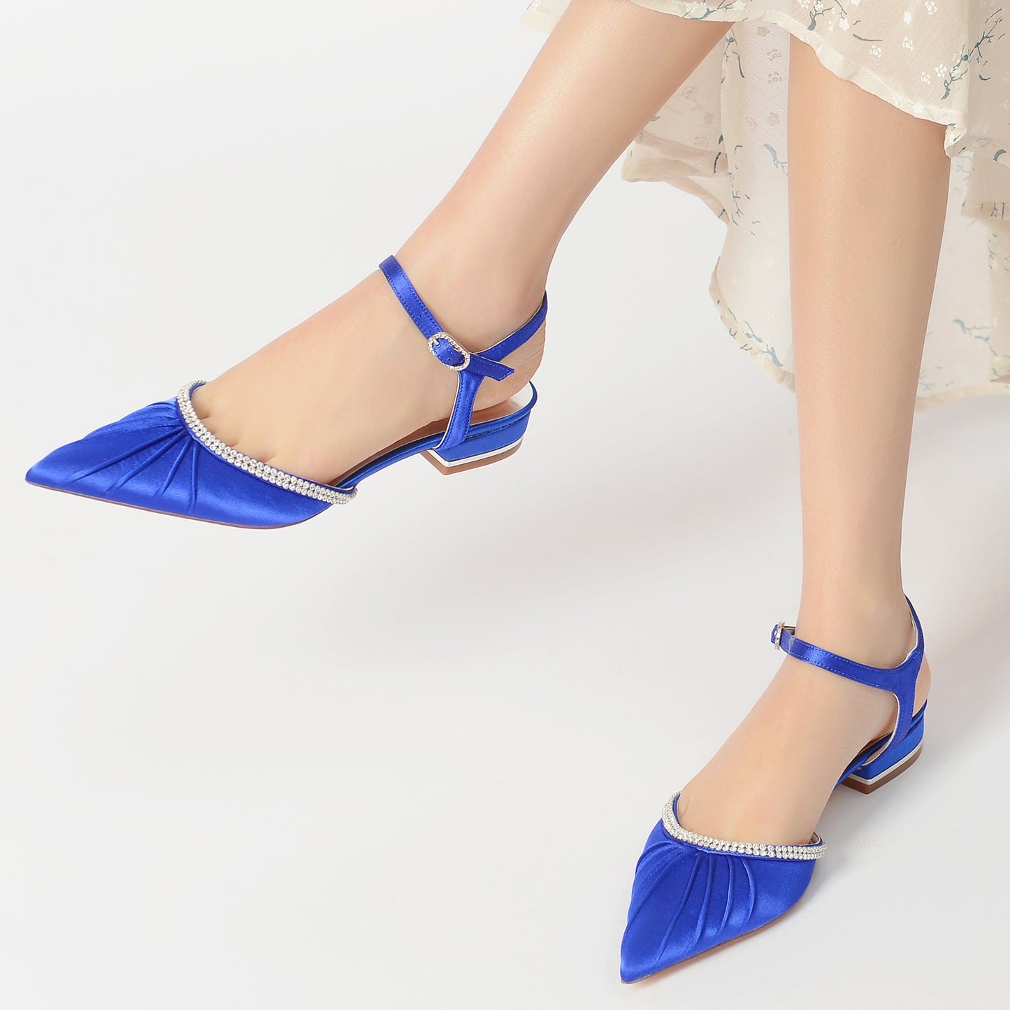 Flat Heel 2.5cm Silk-Like Shoes CK0277