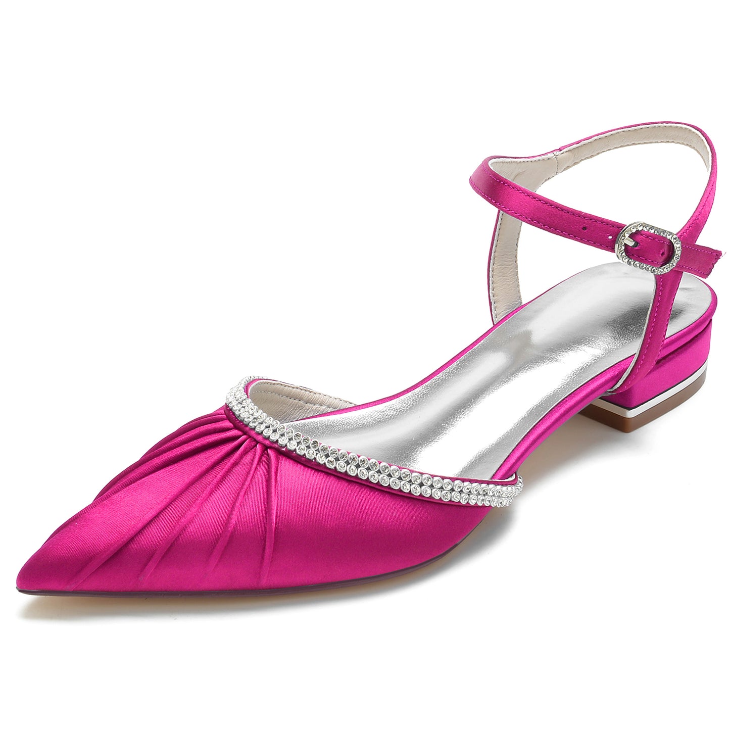 Flat Heel 2.5cm Silk-Like Shoes CK0277