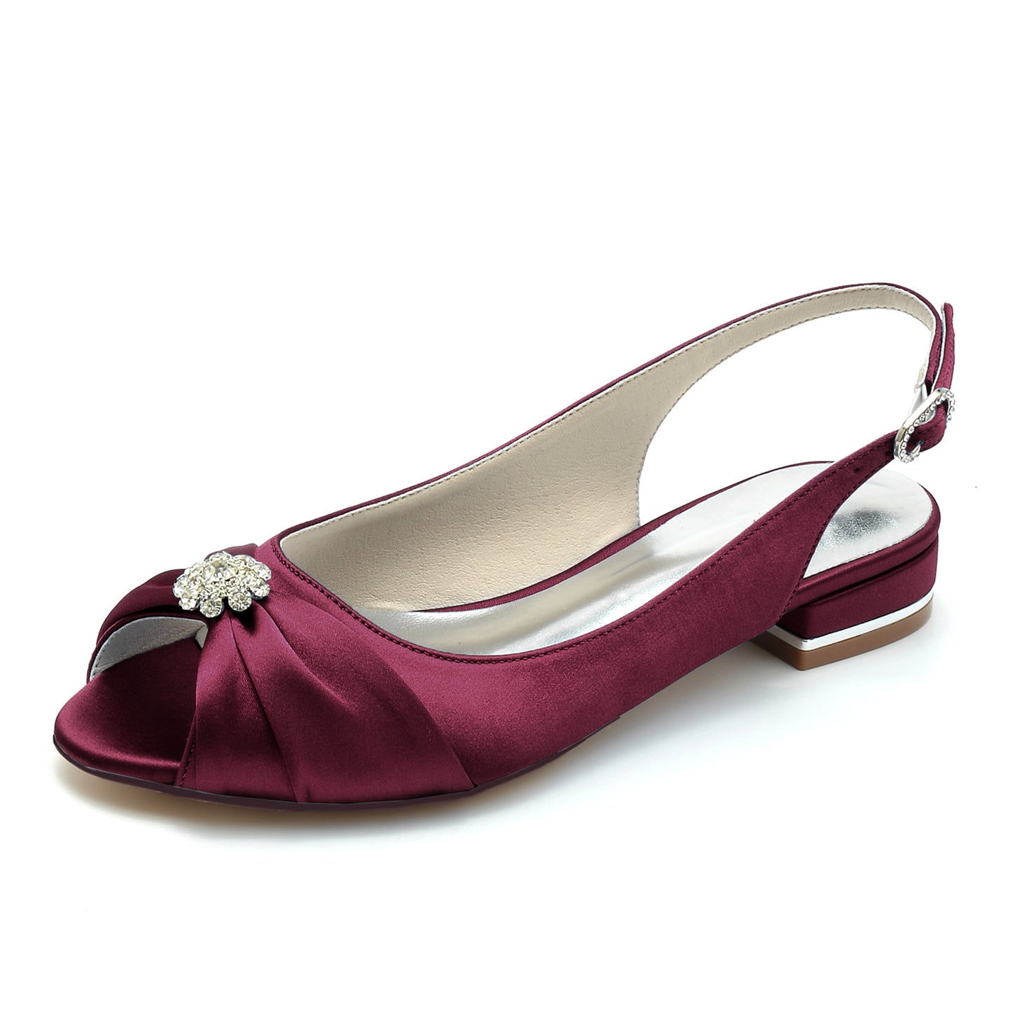 Flat Heel 2.5cm Silk-Like Shoes CK0280