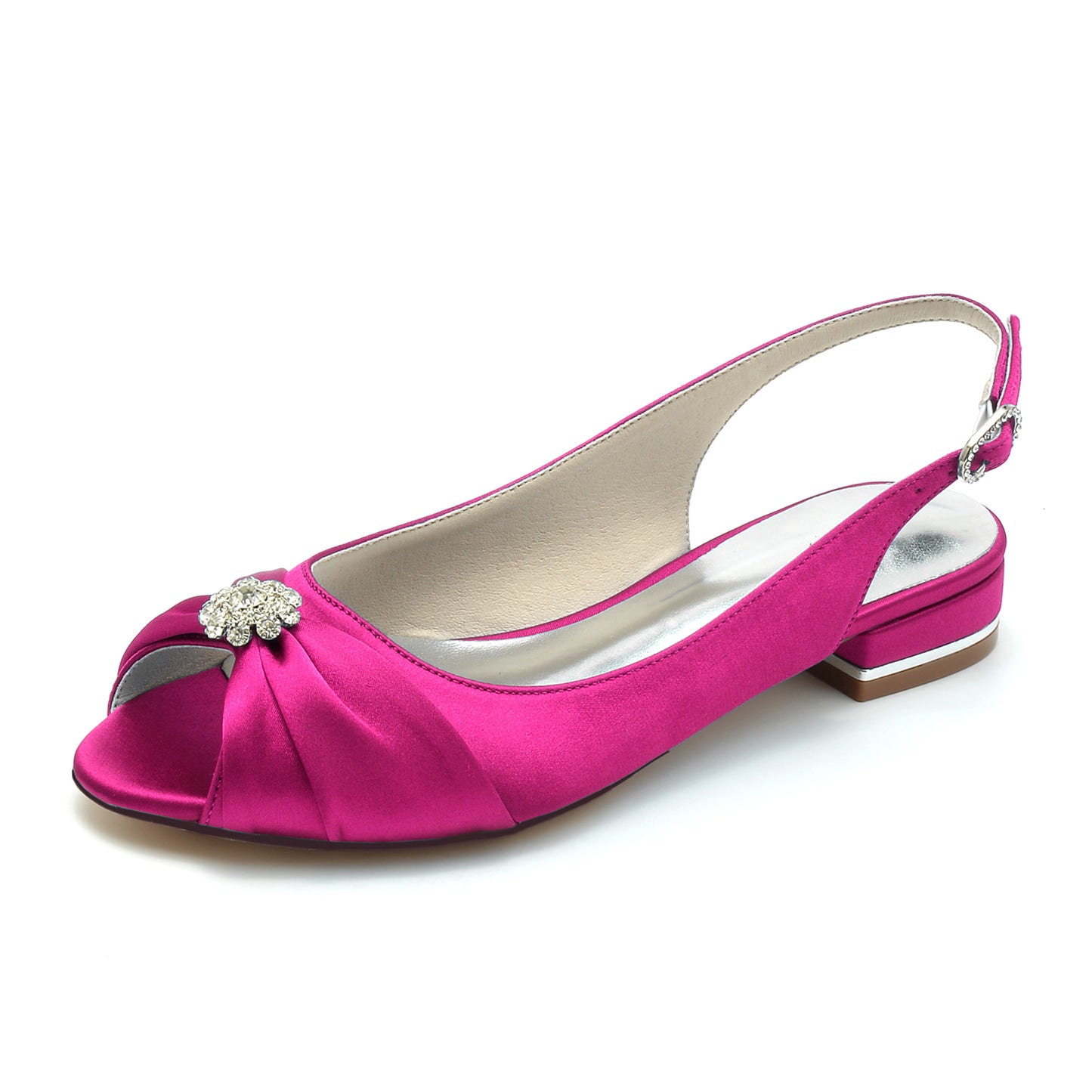 Flat Heel 2.5cm Silk-Like Shoes CK0280