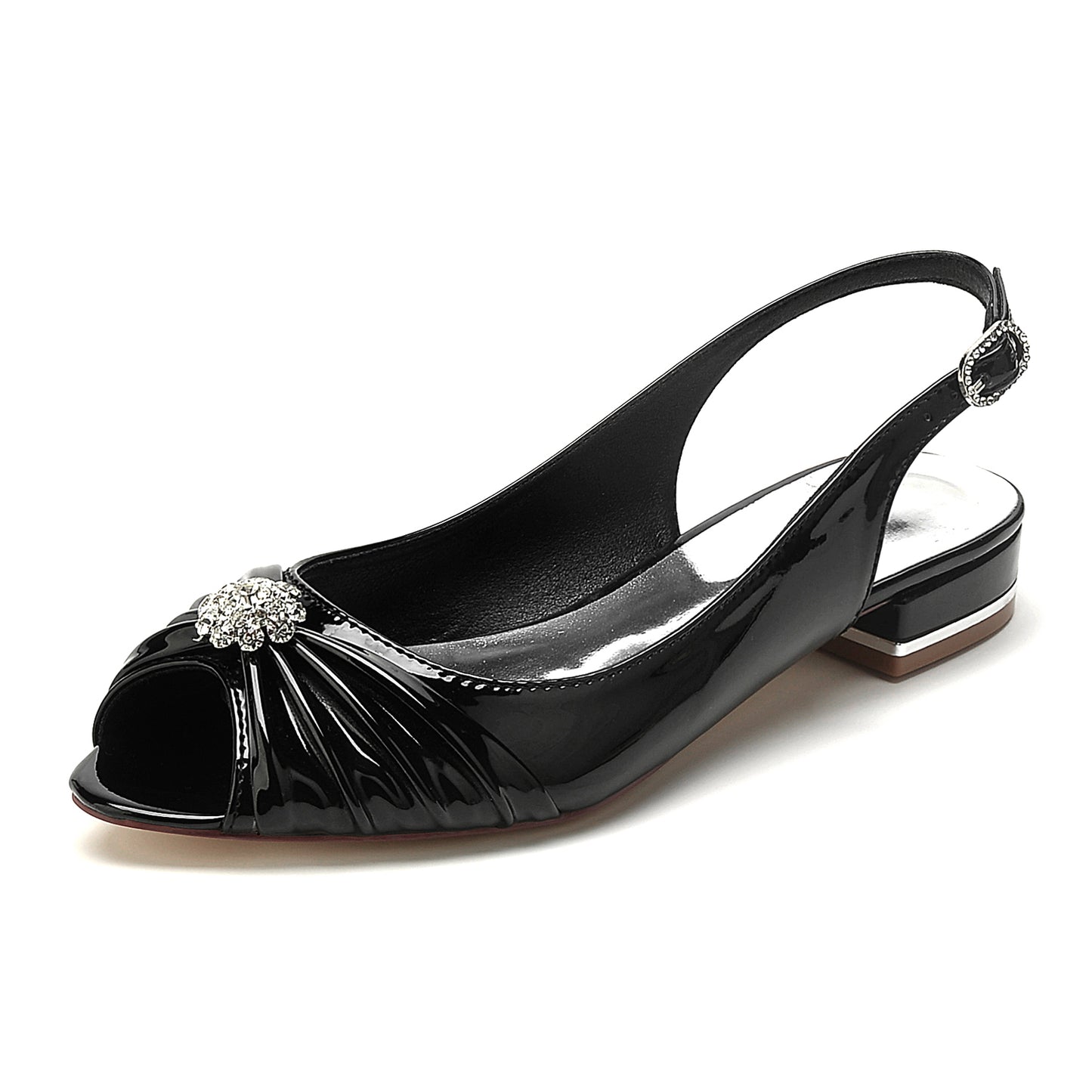 Flat Heel 2.5cm Patent Leather Shoes CK0286