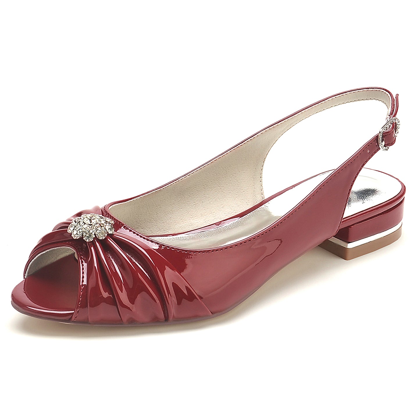 Flat Heel 2.5cm Patent Leather Shoes CK0286