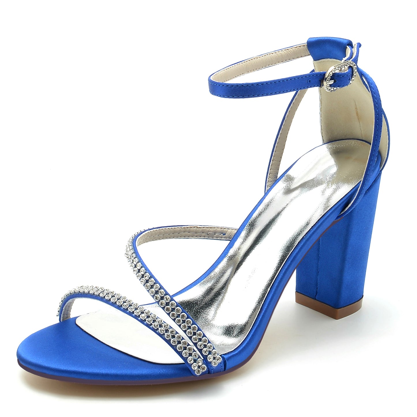 Blue Ankle Strap Heels CK0303