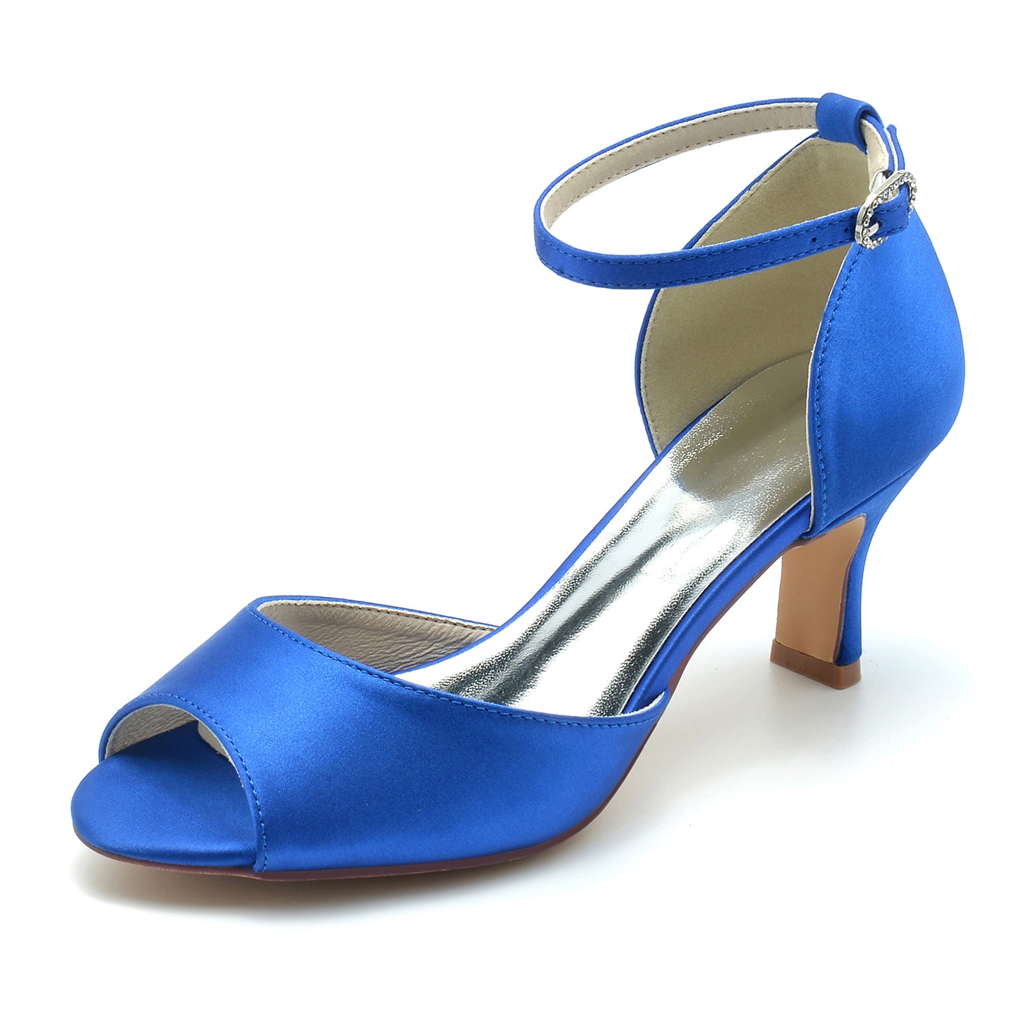 Blue Satin Heels   CK0305