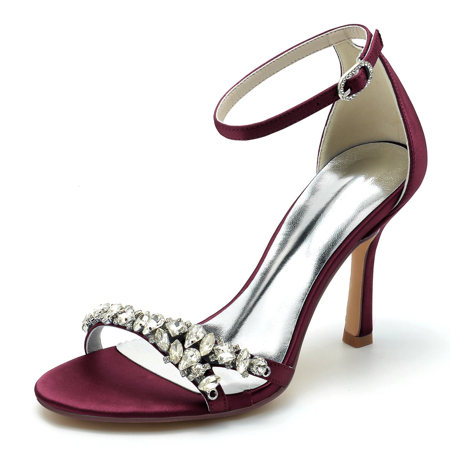 Stiletto Heel 9.5cm Silk-Like Shoes CK0337