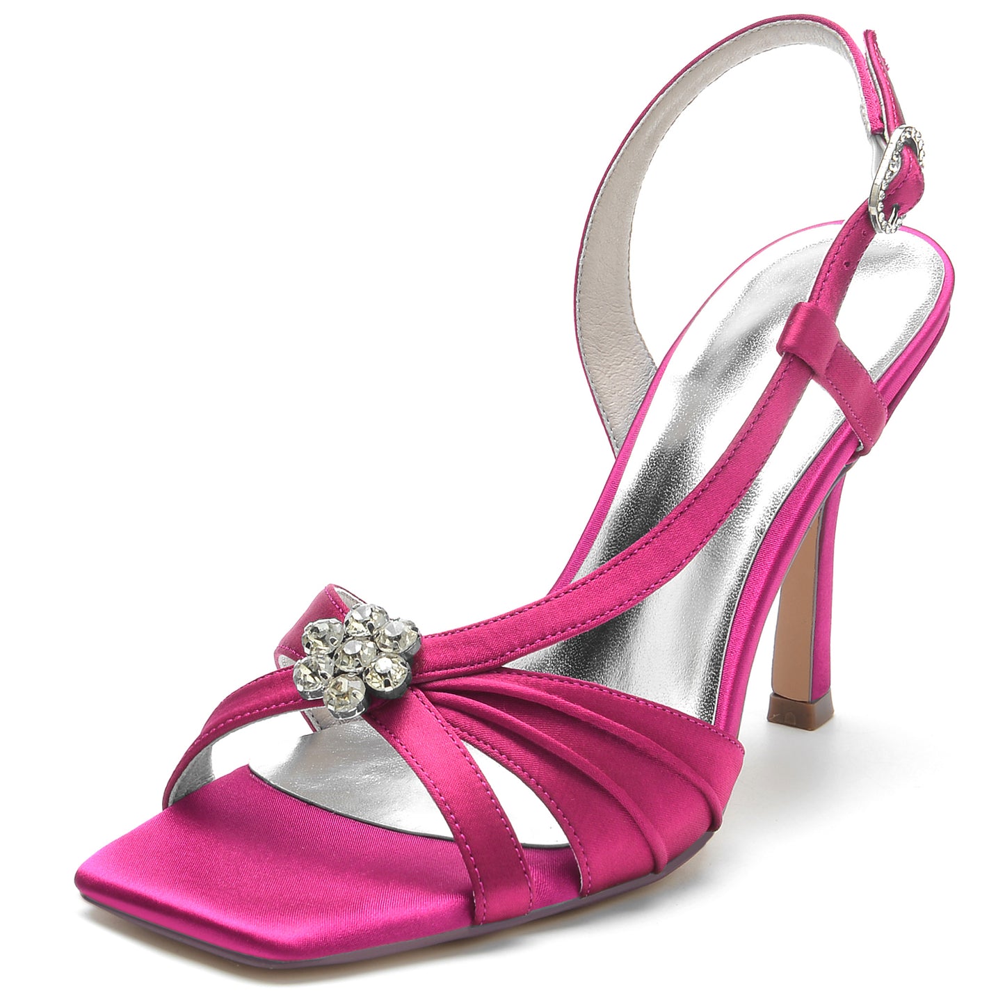 Stiletto Heel 9.5cm Silk-Like Shoes CK0343