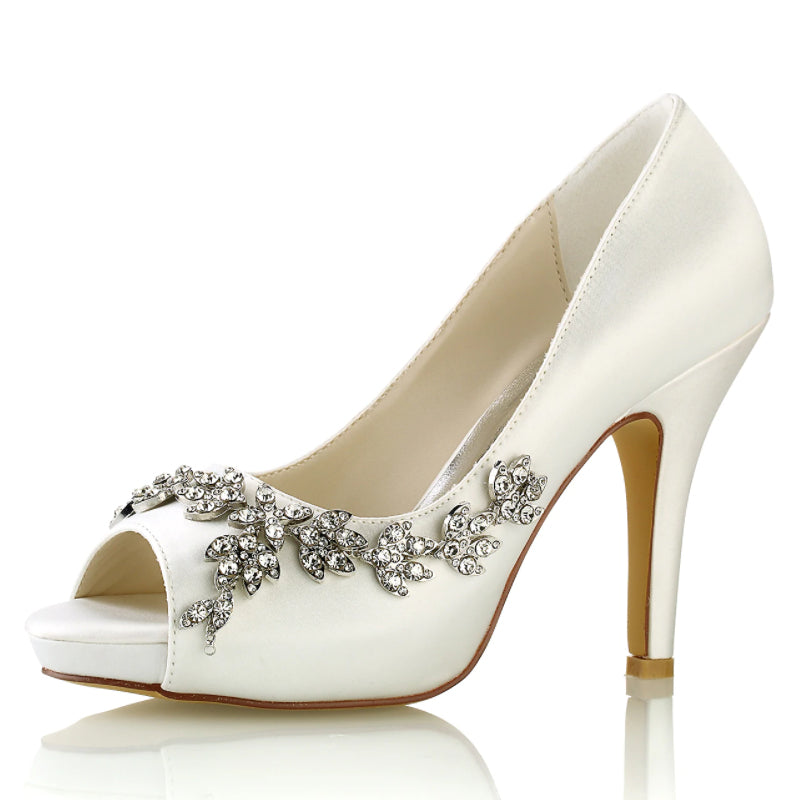 Stiletto Heel 10cm Silk-Like Shoes CK0348