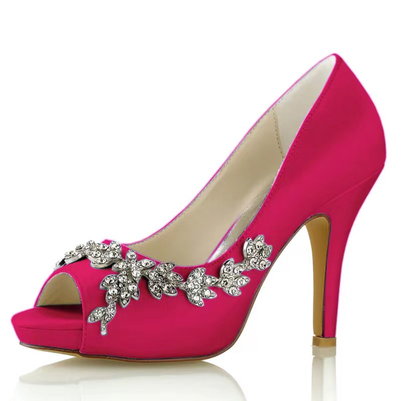 Stiletto Heel 10cm Silk-Like Shoes CK0348