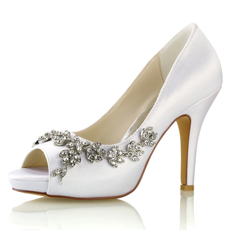 Stiletto Heel 10cm Silk-Like Shoes CK0348