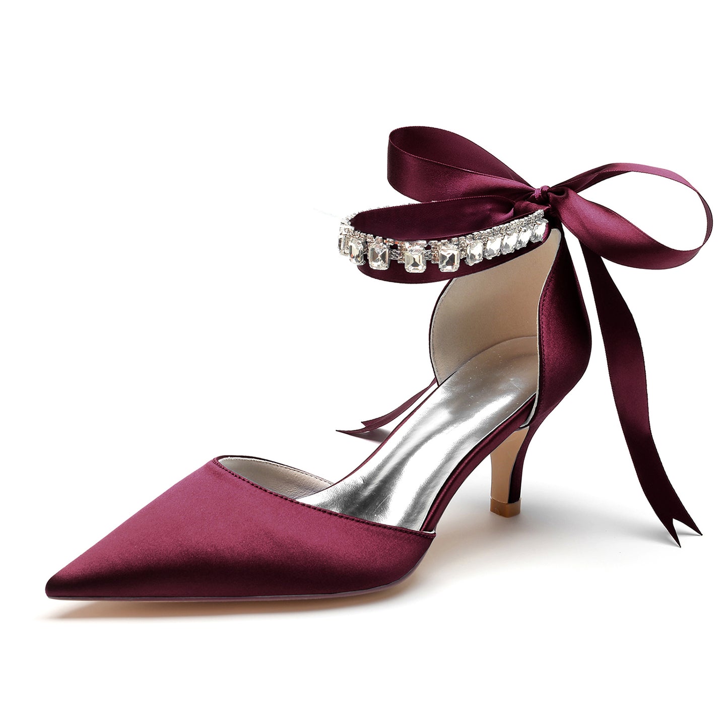 Stiletto Heel 6cm Silk-Like Shoes CK0357