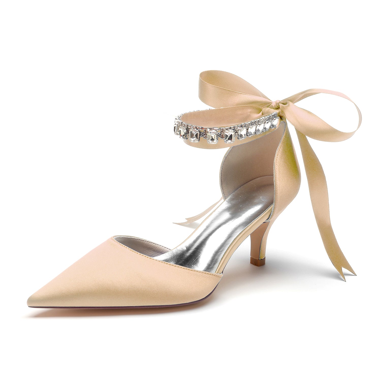 Stiletto Heel 6cm Silk-Like Shoes CK0357