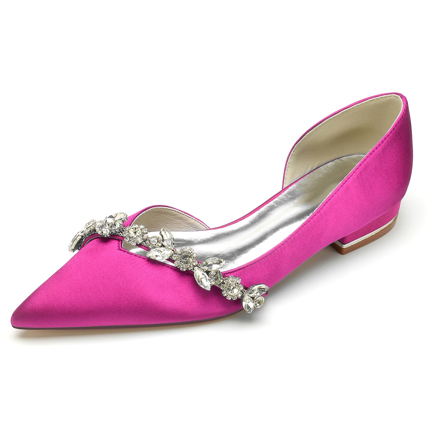 Flat Heel 2.5cm Silk-Like Shoes CK0361