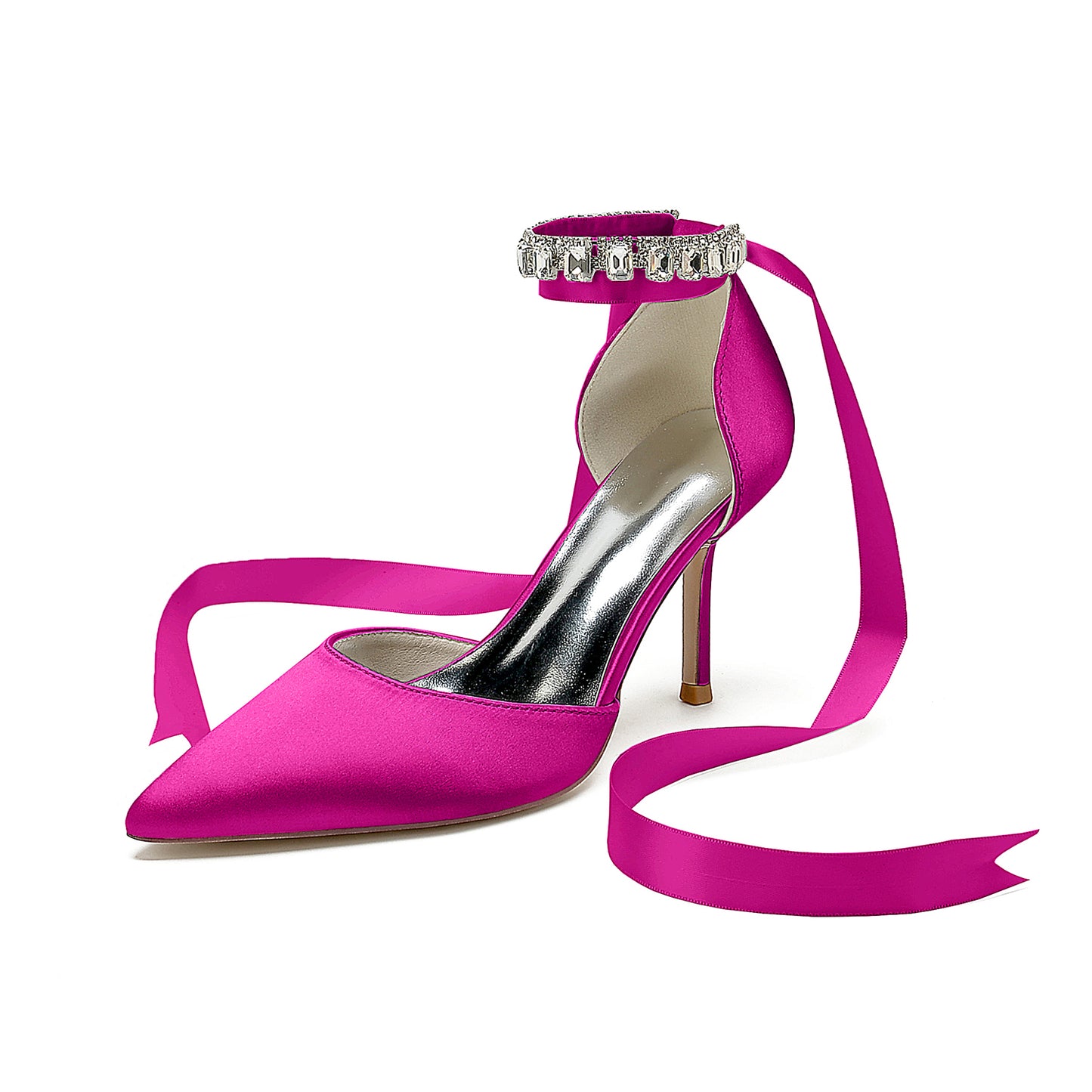 Stiletto Heel 8.5cm Silk-Like Shoes CK0377