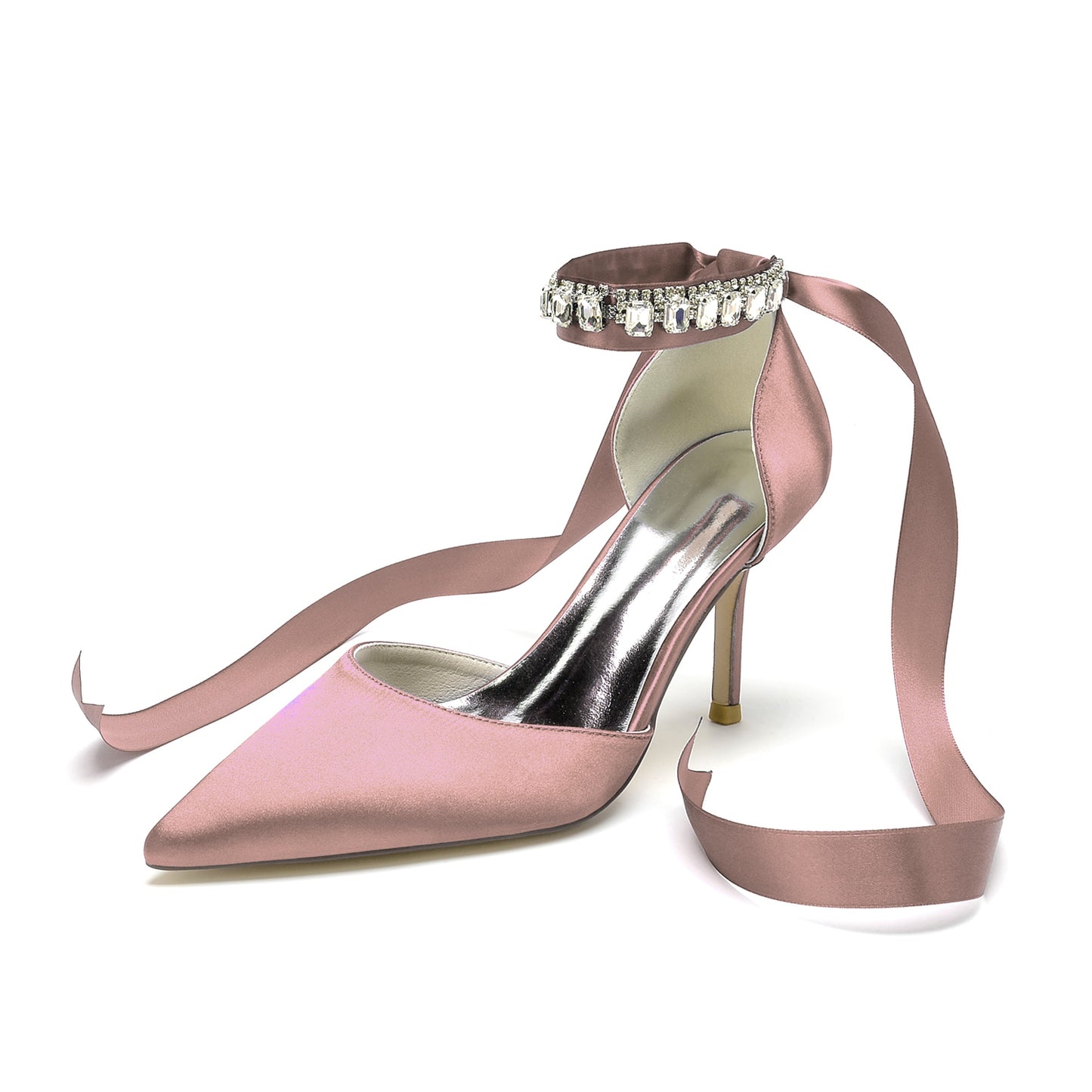 Stiletto Heel 8.5cm Silk-Like Shoes CK0377