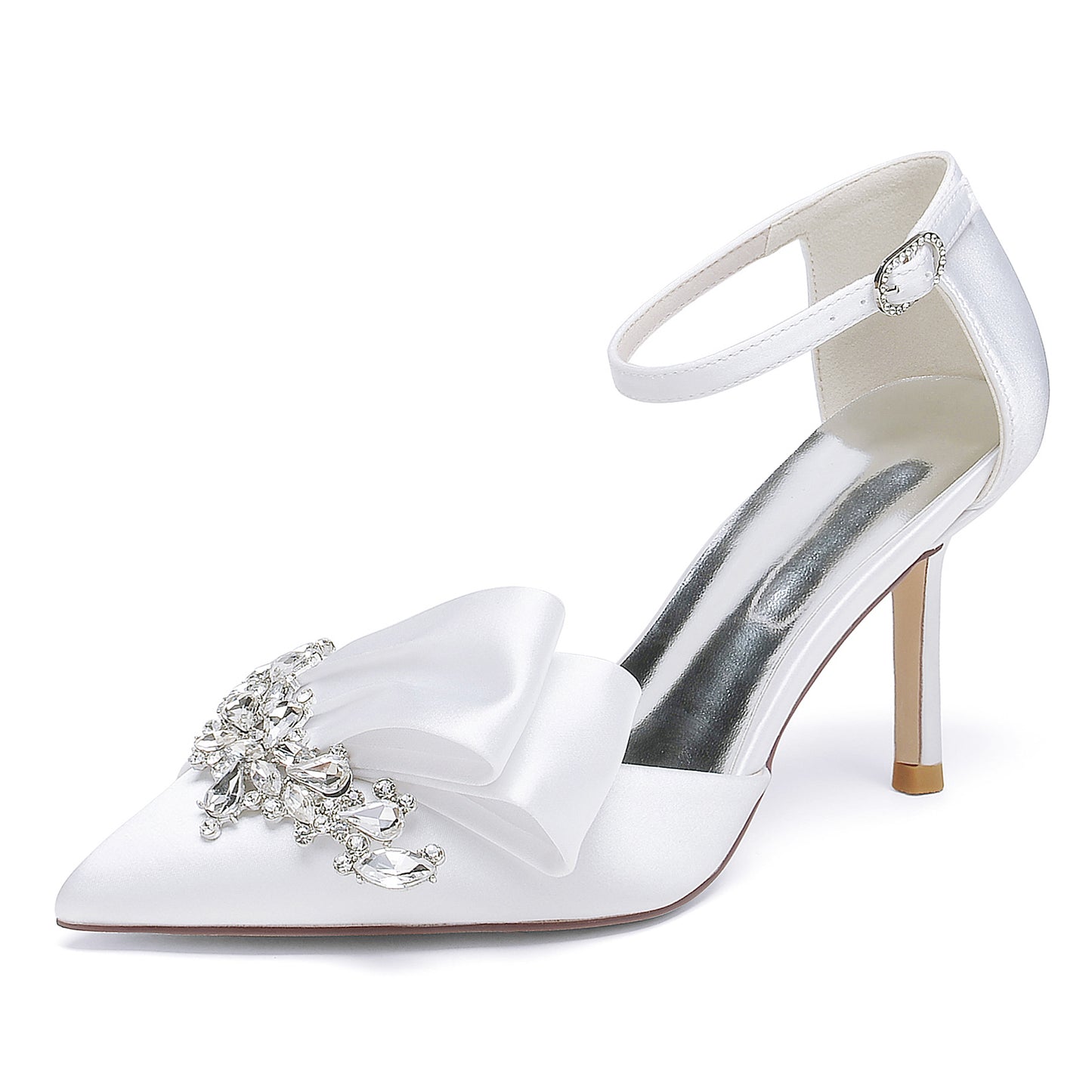 Stiletto Heel 8.5cm Silk-Like Shoes CK0417