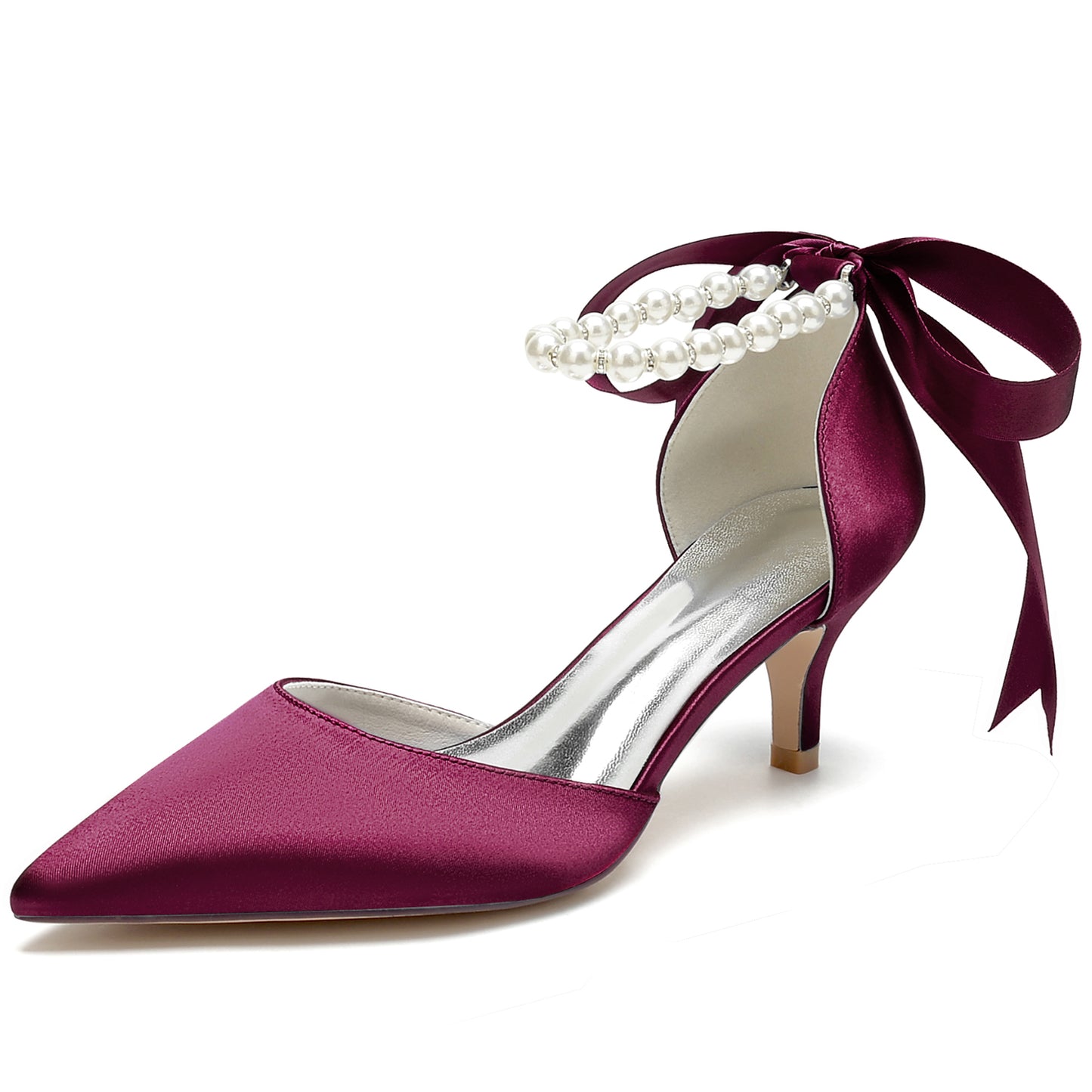 Stiletto Heel 6cm Silk-Like Shoes CK0420