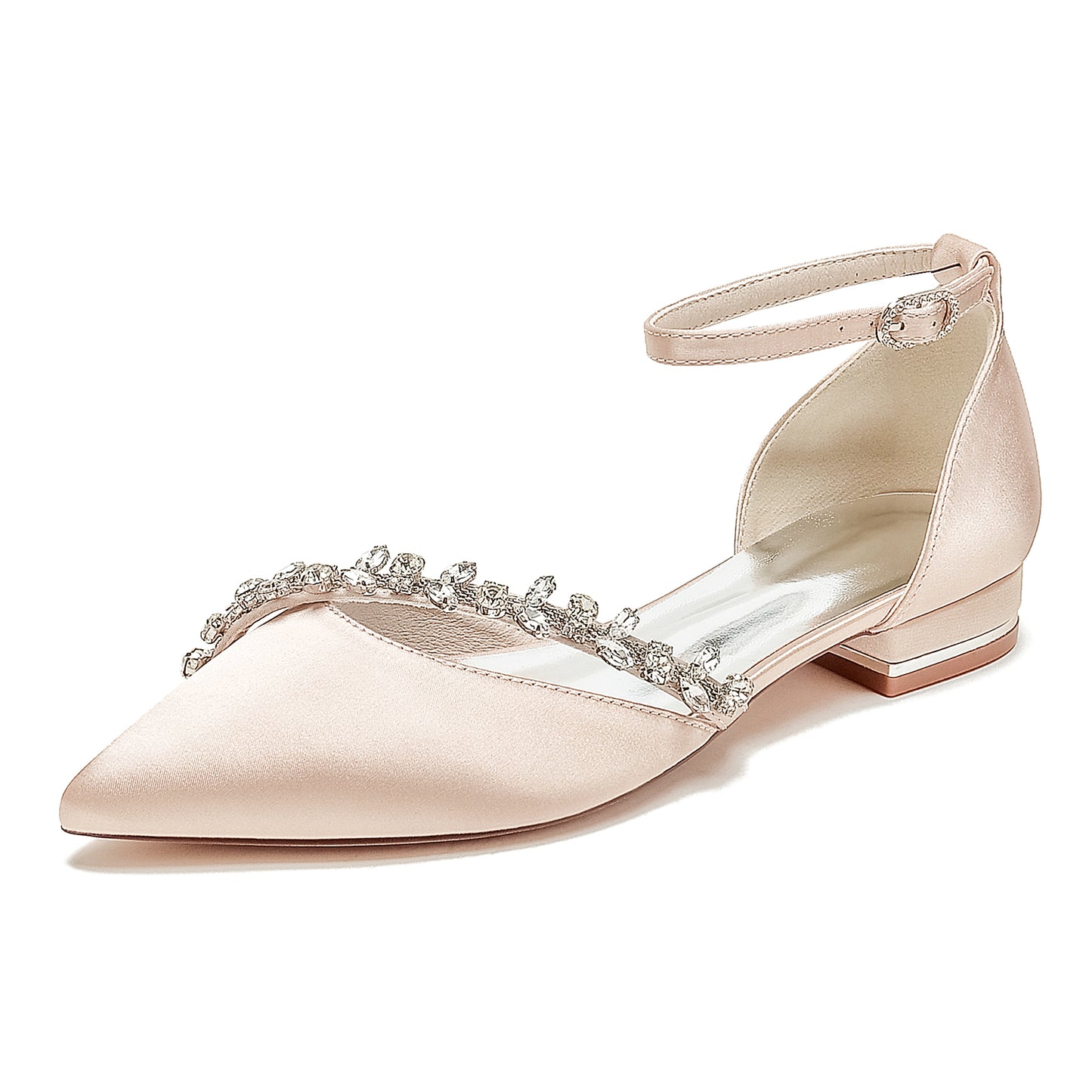 Flat Heel 2.5cm Silk-Like Shoes CK0431