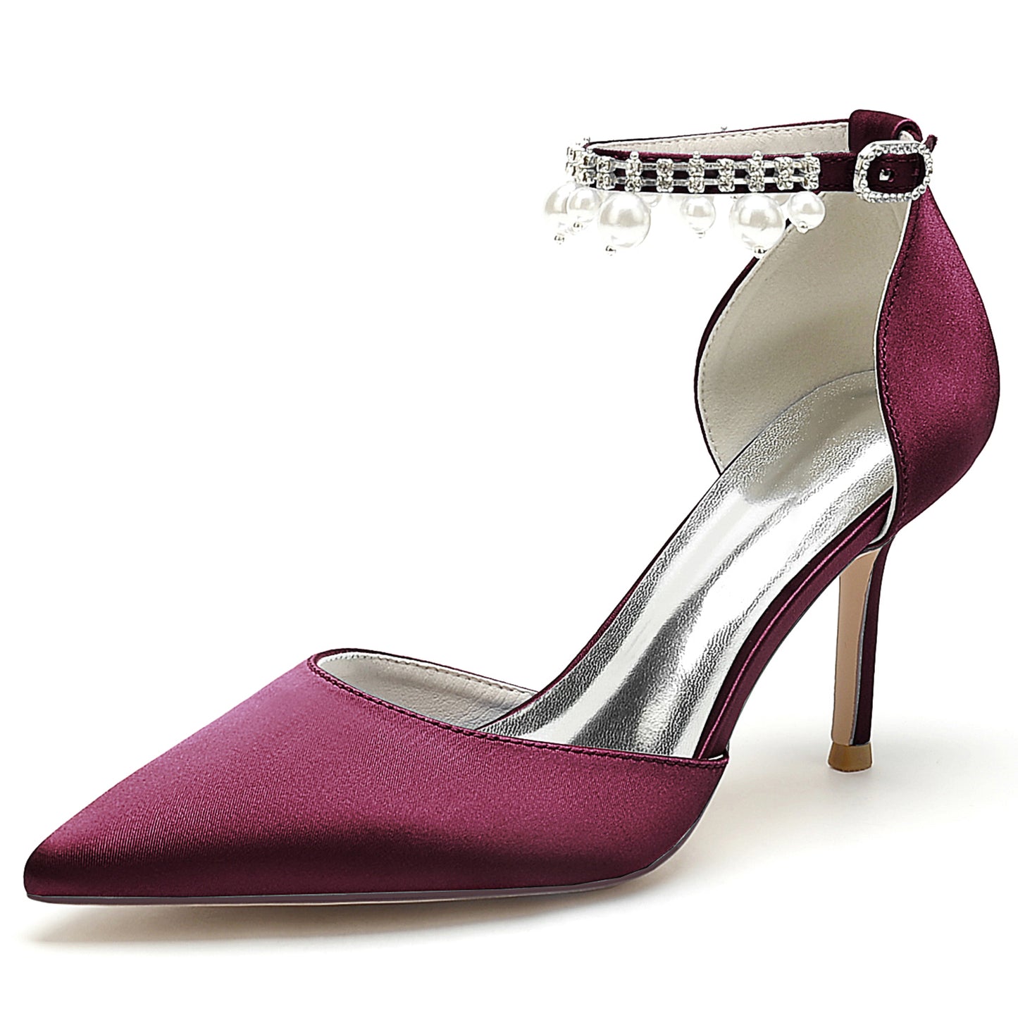 Stiletto Heel 8.5cm Silk-Like Shoes CK0442