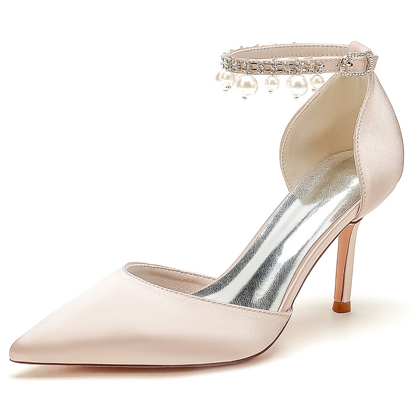 Stiletto Heel 8.5cm Silk-Like Shoes CK0442