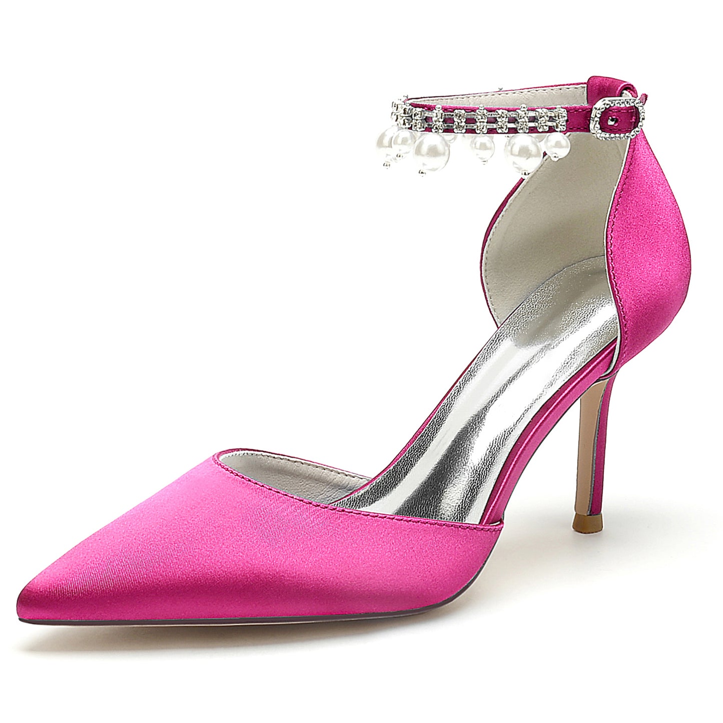 Stiletto Heel 8.5cm Silk-Like Shoes CK0442