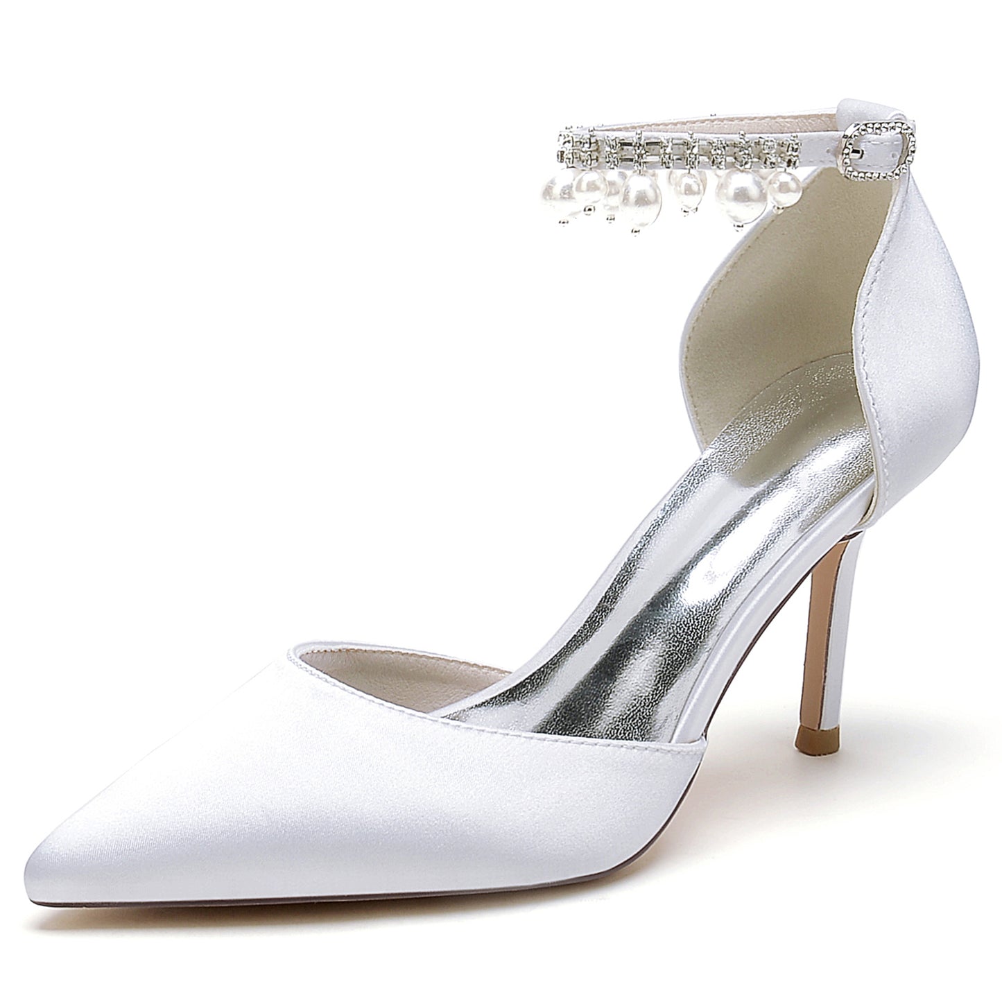 Stiletto Heel 8.5cm Silk-Like Shoes CK0442