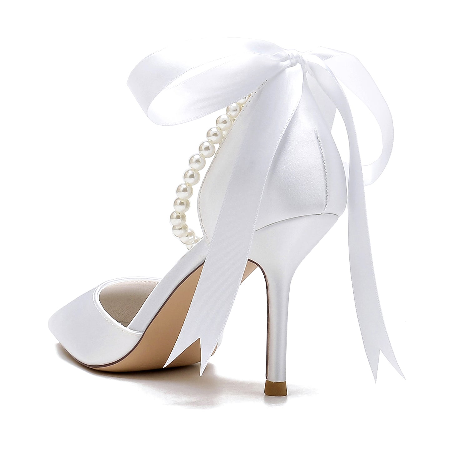 Stiletto Heel 8.5cm Silk-Like Shoes CK0444