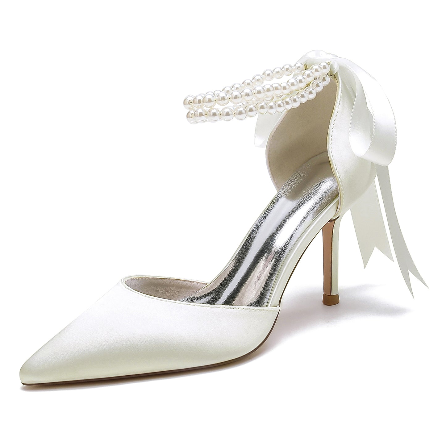 Stiletto Heel 8.5cm Silk-Like Shoes CK0444