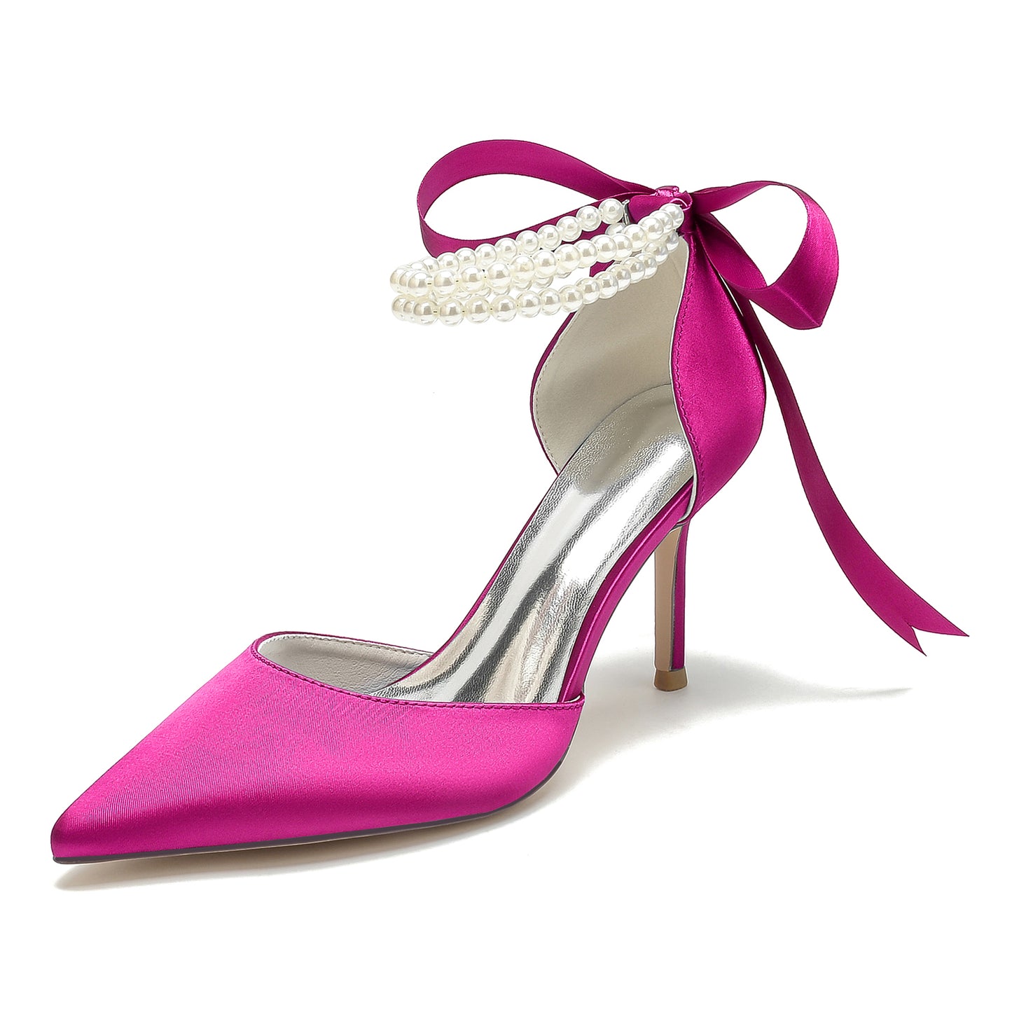 Stiletto Heel 8.5cm Silk-Like Shoes CK0444