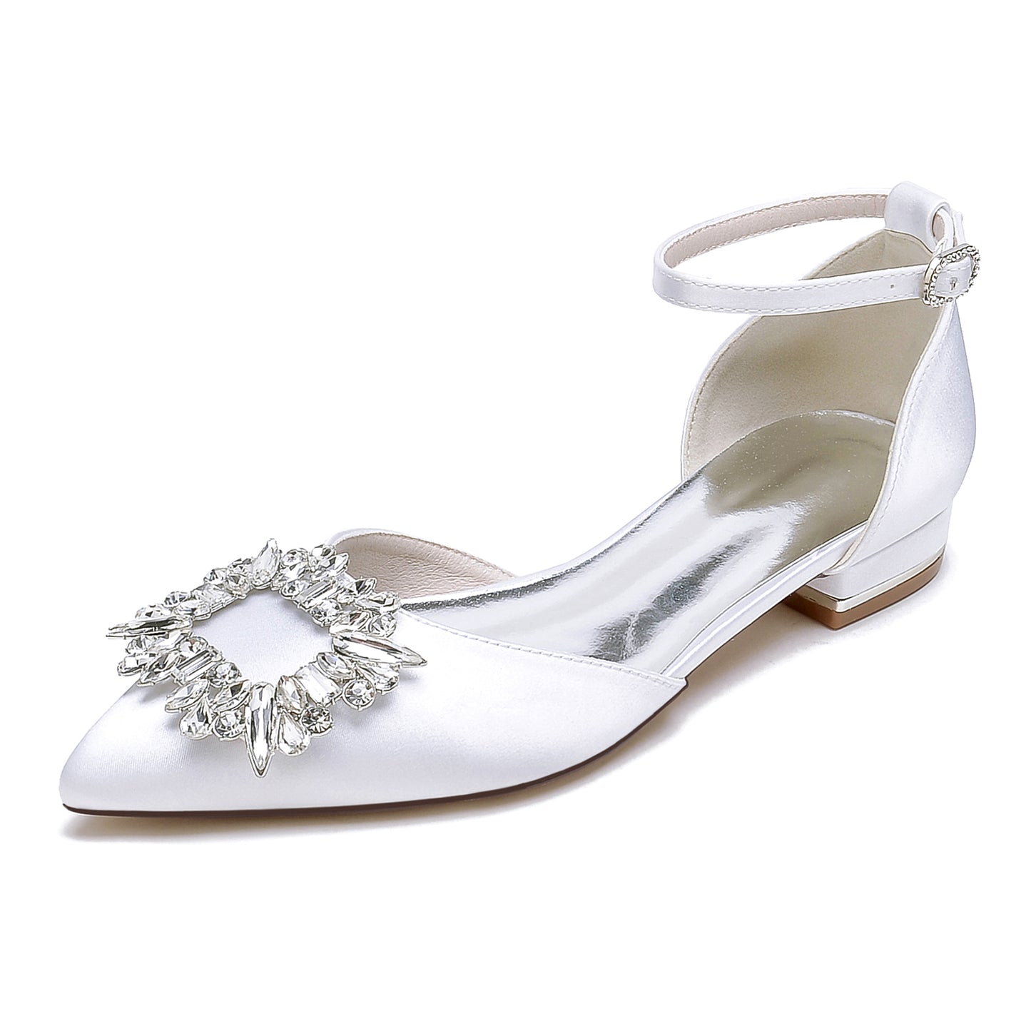 Flat Heel 2.5cm Silk-Like Shoes CK0452