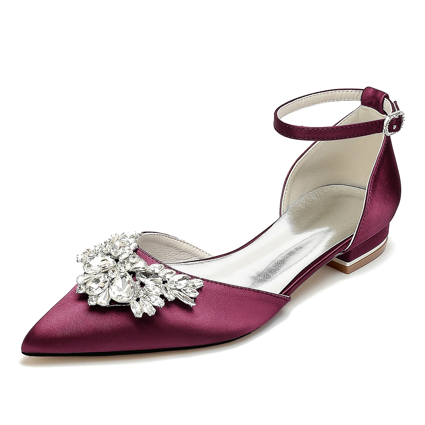 Flat Heel 2.5cm Silk-Like Shoes CK0453