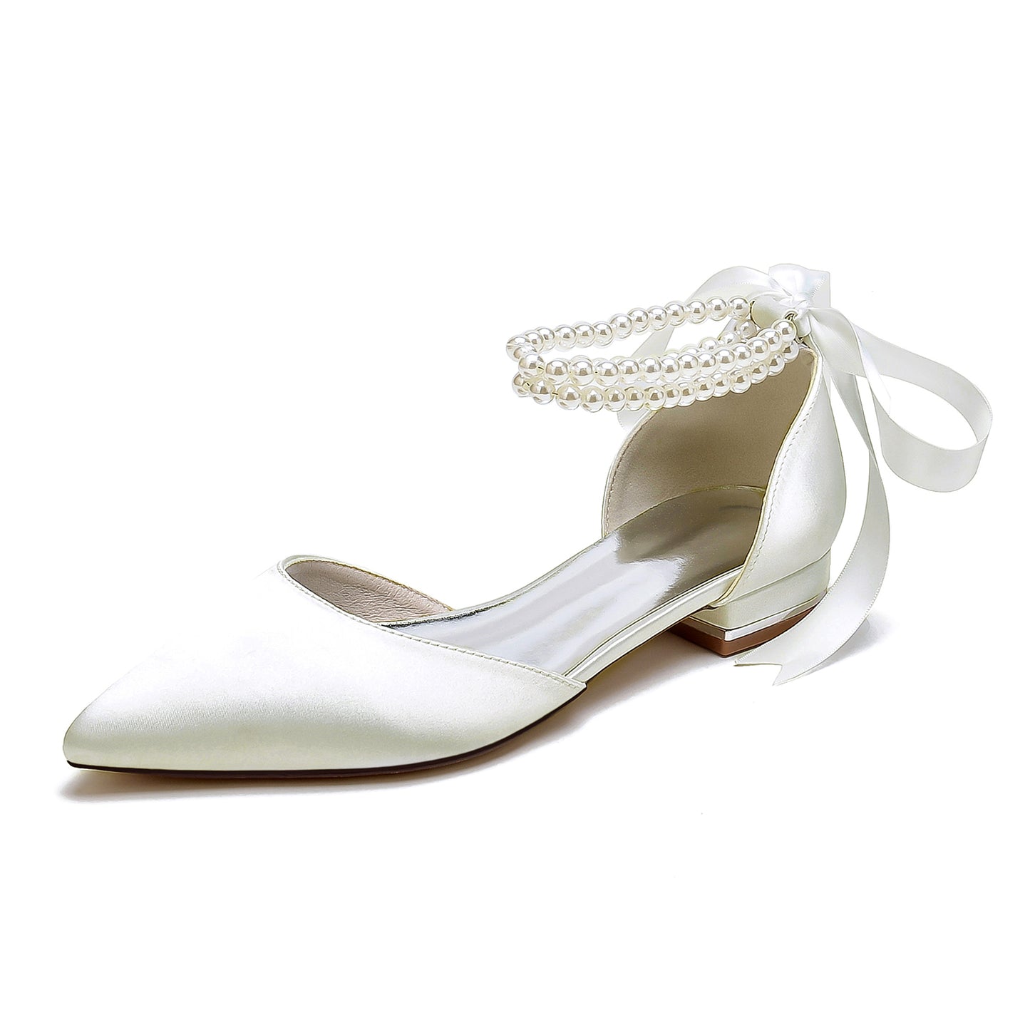 Flat Heel 2.5cm Silk-Like Shoes CK0456