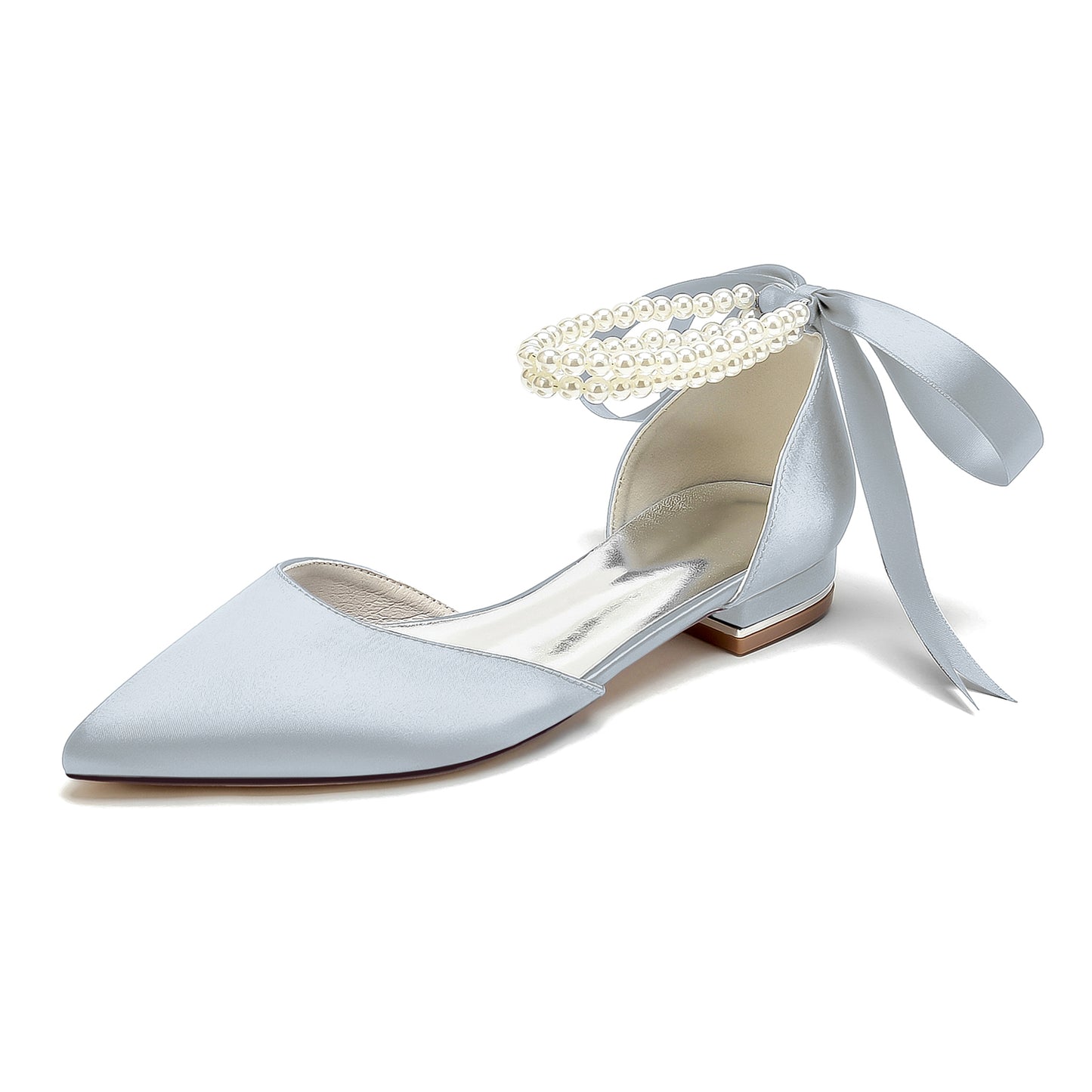 Flat Heel 2.5cm Silk-Like Shoes CK0456