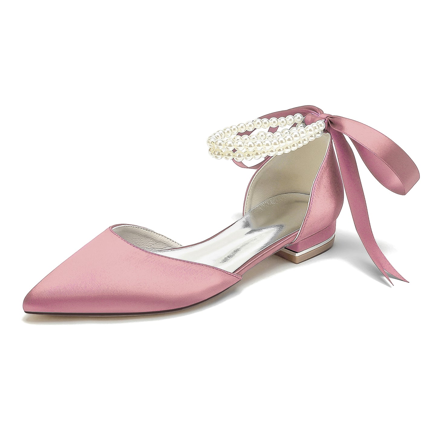 Flat Heel 2.5cm Silk-Like Shoes CK0456