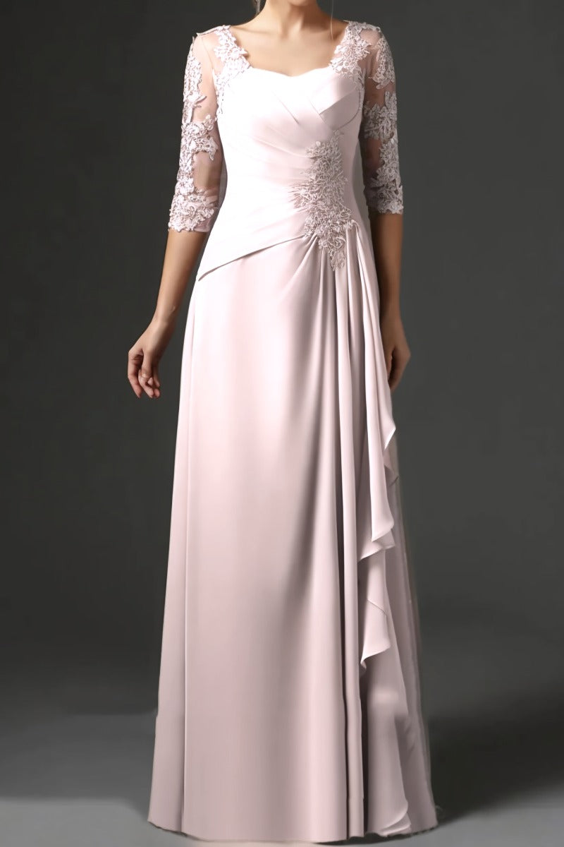 Sheath-Column Floor Length Chiffon Mother Dress CM0075