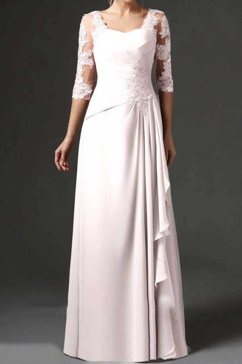 Sheath-Column Floor Length Chiffon Mother Dress CM0075