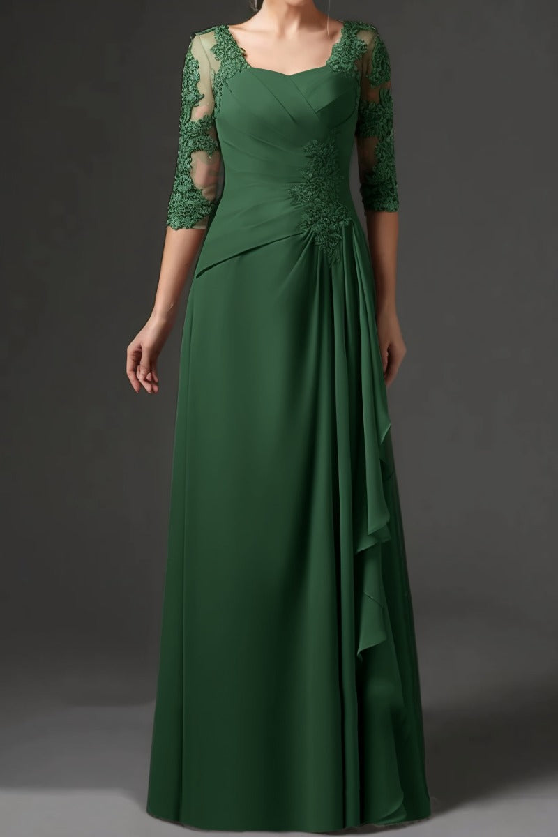 Sheath-Column Floor Length Chiffon Mother Dress CM0075