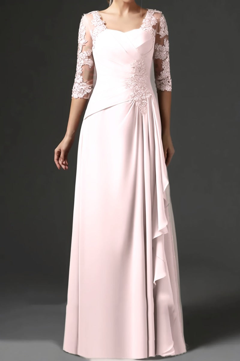 Sheath-Column Floor Length Chiffon Mother Dress CM0075