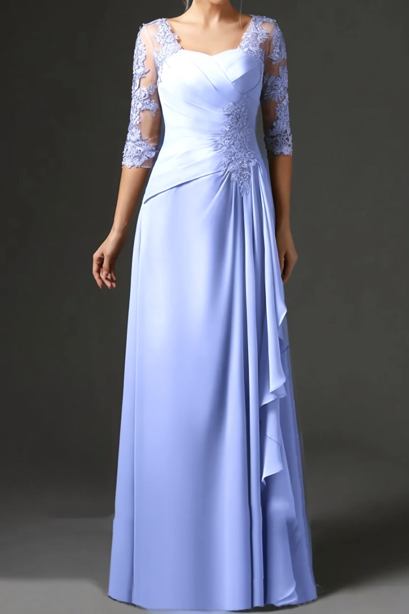 Sheath-Column Floor Length Chiffon Mother Dress CM0075