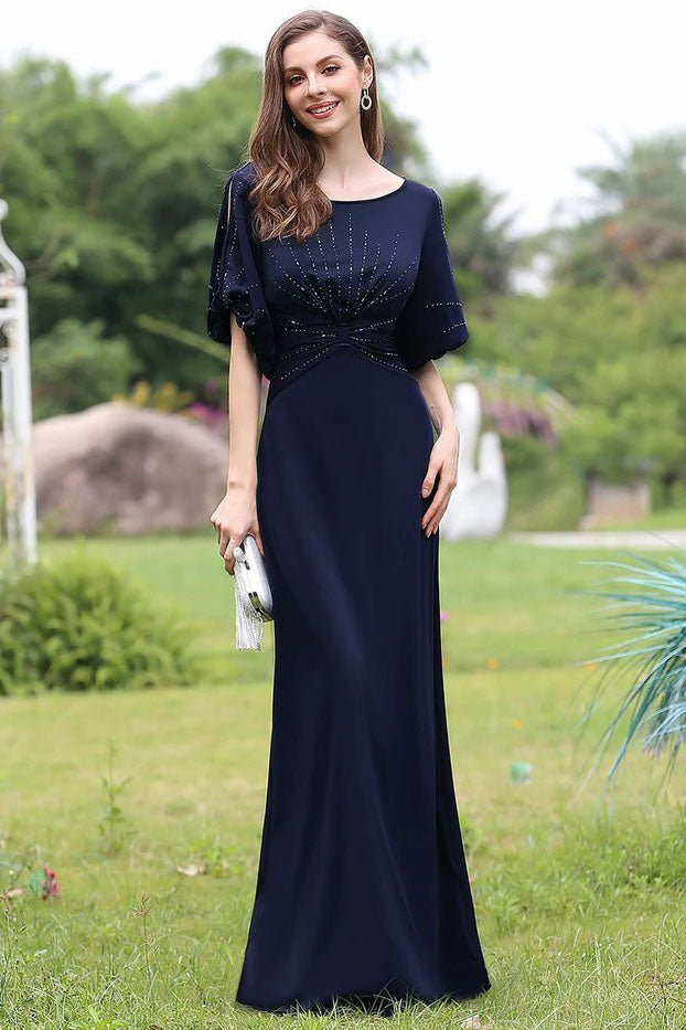 Trumpet-Mermaid Floor Length Elastic Satin Dress CM0181