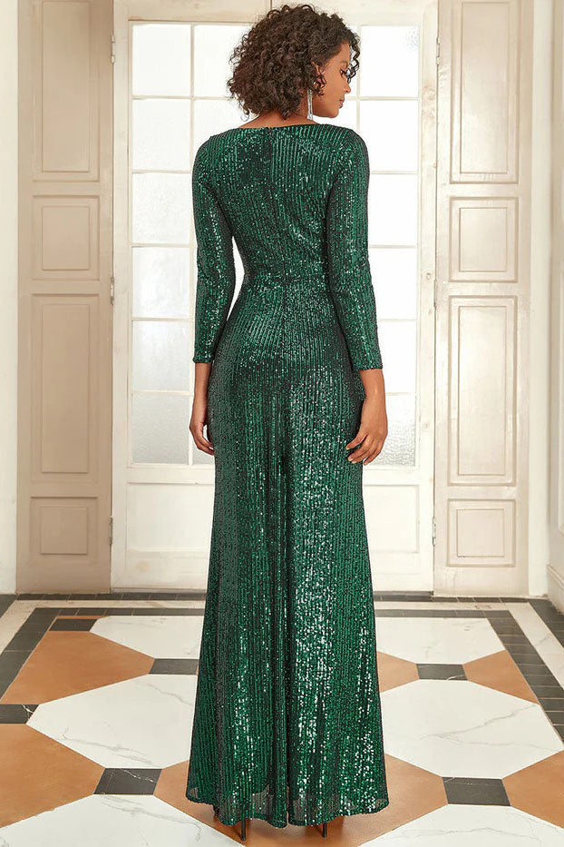 Sheath-Column Floor Length Sequined Dress CM0185