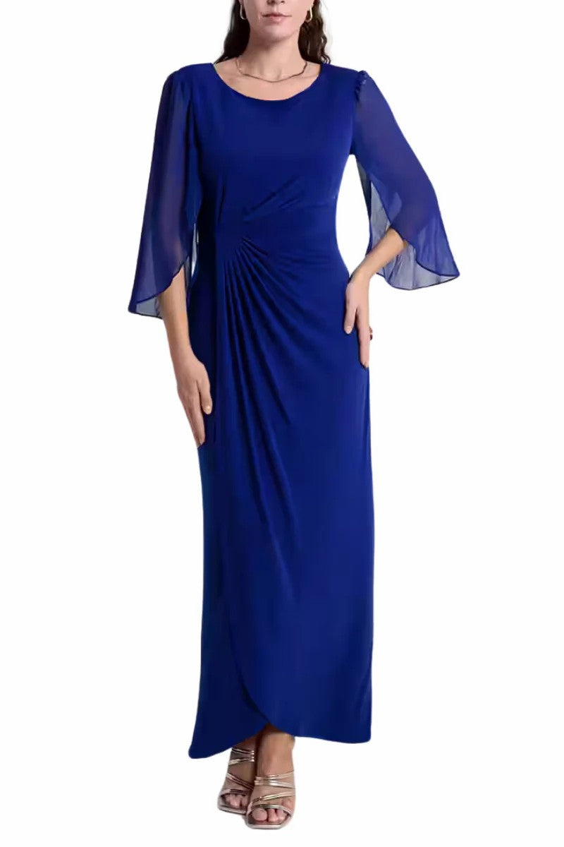 Sheath-Column Ankle Length Matte Jersey Chiffon Mother Dress CM0198