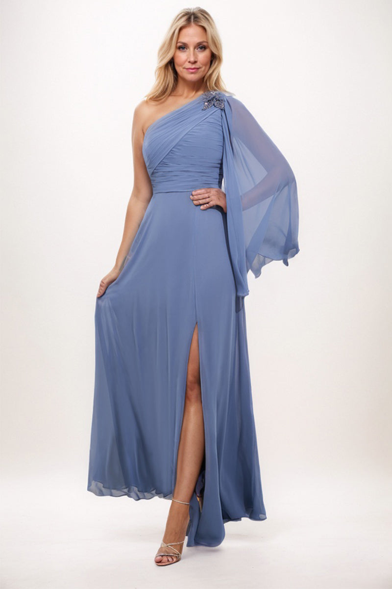 A-Line Maxi Chiffon Mother Dress CM0234