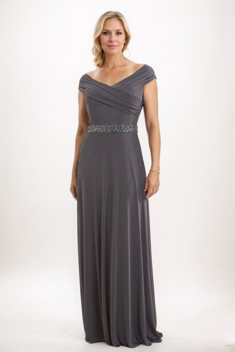 Sheath-Column Maxi Elastic Cloth Mother Dress CM0241