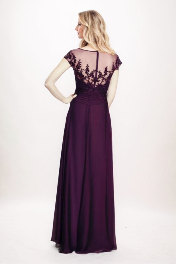 A-Line Maxi Chiffon Mother Of The Bride Dress CM0300