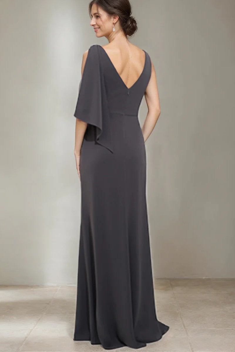 Sheath Column Scoop Neck Mother Of The Bride Dresses CM0352