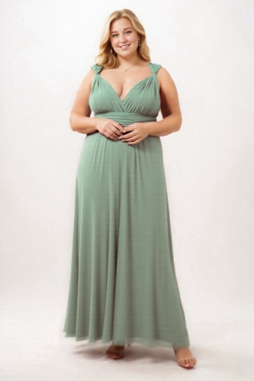 Sheath Floor Length Knitted Bridesmaid Dress COEF16001PS