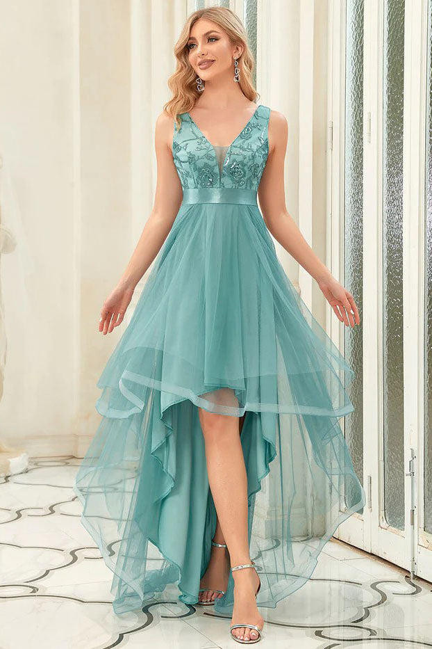 A-Line High-Low Tulle Dress CS0392