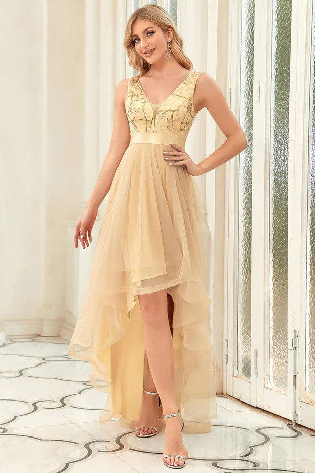 A-Line High-Low Tulle Dress CS0392