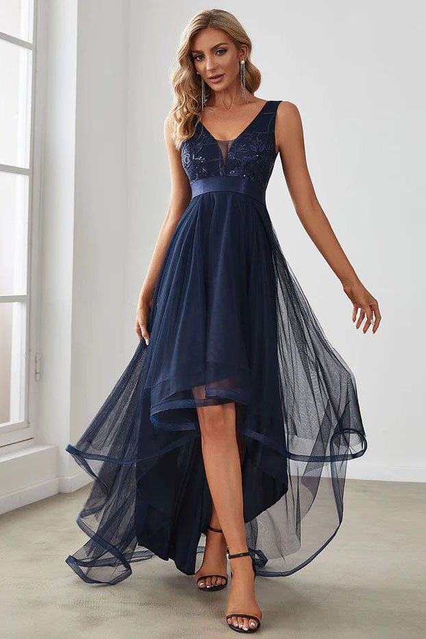 A-Line High-Low Tulle Dress CS0392